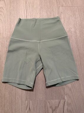lululemon athletica High-Rise Light Sage Green Bike Shorts